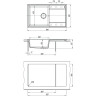 Мойка кухонная LEMARK IMANDRA 840 грей 9910033